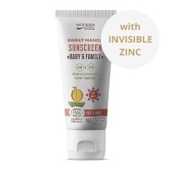 Opalovací tělové mléko Mango Baby & Family SPF50 Wooden Spoon 100ml
