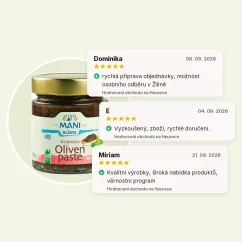 Pasta z oliv Kalamata organická certifikovaná Naturland Fair MANI 180g