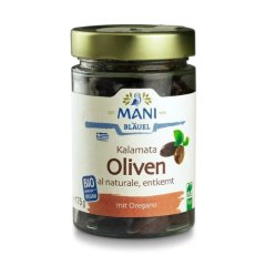 Olivy Kalamata al naturale bez pecky organické MANI 175g
