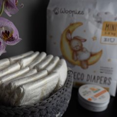 Eko detské plienky Wooden Spoon Woopies MINI 3ks vzorka