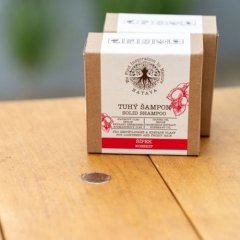 Festes Shampoo für krauses Haar Hagebutte Natava 85g