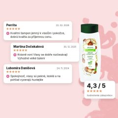 Šampón na objem a lesk vlasov Argán a kokosové mlieko Aroma 400 ml, hodnotenia zákazníkov