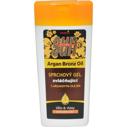 SUN Argan Oil emolientowy żel pod prysznic z olejkiem arganowym 2w1 VIVACO 200 ml