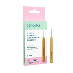 Medzizubné bambusové kefky 0,40 mm NORDICS 8 ks Medzizubné bambusové kefky 0,40 mm NORDICS 8 ks