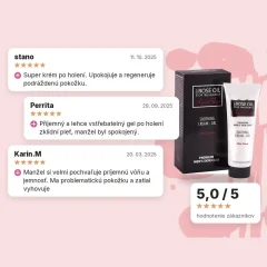 Krémový gél po holení s ružovým olejom pre mužov Regina Roses 75 ml, hodnotenia zákazníkov