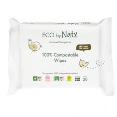 Chusteczki nawilżane ECO by Naty bez zapachowe - do skóry wrażliwej 20 szt