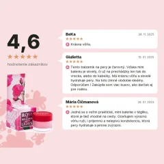 Balzam na pery z ružovej vody téglik Rose of Bulgaria 5 ml, hodnotenia zákazníkov