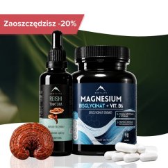 Sen - Nalewka z Reishi 50ml i Bisglicynian magnezu 90szt. Hrotlife