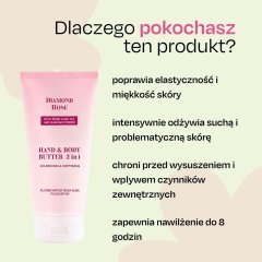 Pielęgnacyjne masło do ciała i rąk 2w1 Diamond Rose Biofresh 150 ml