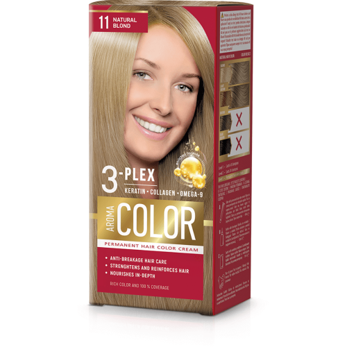 Barva na vlasy - přírodní blond č.11 Aroma Color