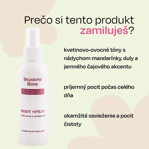 Perfumowany spray do ciała Diamond Rose Biofresh 150 ml