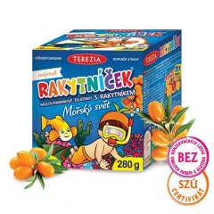 Rakytníček multivitamínové žalatínky s rakytníkom - morský svet TEREZIA 140ks Rakytníček multivitamínové žalatínky s rakytníkom - morský svet TEREZIA 140ks