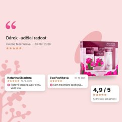 Darčekový set s ružovým olejom pre ženy - denný krém, mydlo a sprchový gél Regina Roses, hodnotenia zákazníkov Darčekový set s ružovým olejom pre ženy - denný krém, mydlo a sprchový gél Regina Roses, hodnotenia zákazníkov