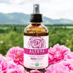 Růžová voda Alteya Organics v skle 240 ml