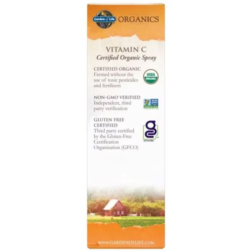 C-vitamin spray Bio narancs és mandarin ízzel Garden of Life 58ml