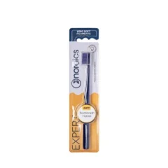 Soft toothbrush with recyclable bioplastic holder 6580 bristles purple Nordics Oral Care