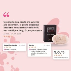 Mydlo exkluzívne výživné s ružovým olejom pre mužov Regina Roses 100 g, hodnotenia zákazníkov