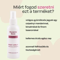 Illatosított testpermet Diamond Rose Biofresh 150 ml