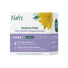Dámské vložky ECO by Naty - super 12ks Dámské vložky ECO by Naty - super 12ks