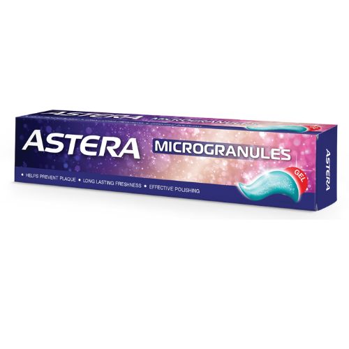 Gélová zubná pasta s mikrogranulami Astera 75ml
