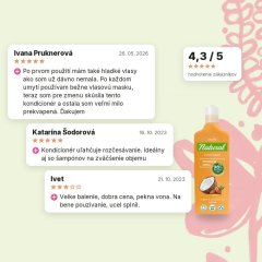 Kondicionér na objem a lesk vlasov Argán a kokosové mlieko Aroma 400 ml, hodnotenia zákazníkov