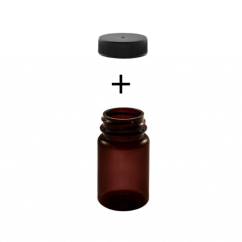 Plastová fľaša hnedá Emerosa 60ml