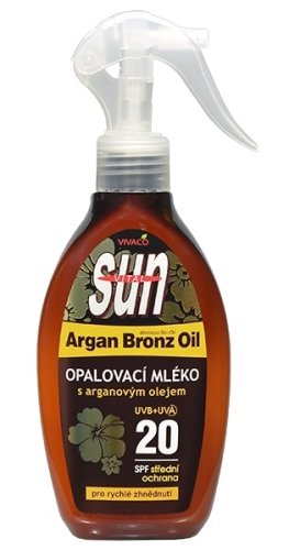 Opaľovacie mlieko s arganovým olejom SUN Argan oil  SPF 20 Vivaco 200 ml
