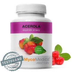 Acerola v optimálnej koncentrácii MycoMedica 90 rastlinných kapsúl Acerola v optimálnej koncentrácii MycoMedica 90 rastlinných kapsúl