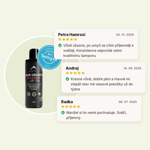 Šampon s výtažkem z chagy pro růst vlasů Hrotlife 200ml