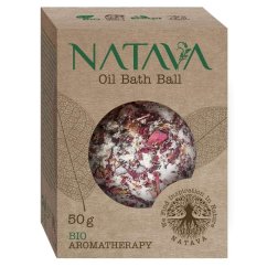 Olejová guľa do kúpeľa Ruža NATAVA 50g Olejová guľa do kúpeľa Ruža NATAVA 50g