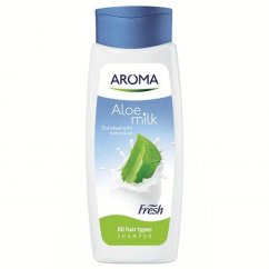 Šampon pro všechny typy vlasů Aloe mléko Aroma 400 ml