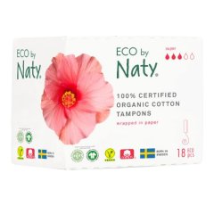 Dámské tampóny ECO by Naty - super 18ks Dámské tampóny ECO by Naty - super 18ks