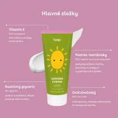 Prírodný opaľovací krém pre celú rodinu spf 30 Boep 200ml