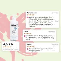 Dziecięca odżywka ułatwiająca rozczesywanie włosów Noah 250 ml, opinie klientów Dziecięca odżywka ułatwiająca rozczesywanie włosów Noah 250 ml, opinie klientów