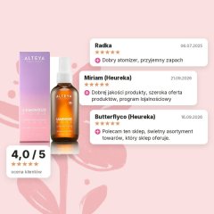 Nawilżający tonik kwiatowy Luminous Rose Alteya Organics 120ml, ocena klientów