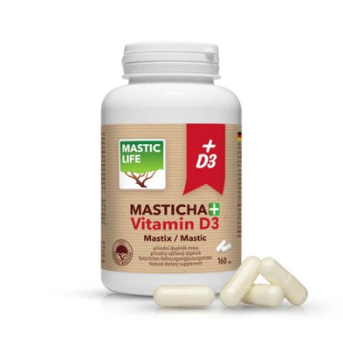 Mastyks + Witamina D3 Masticlife 160 kapsułek