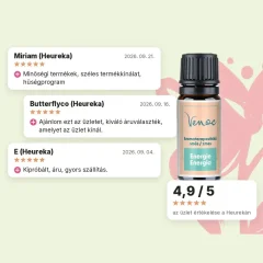 Aromaterápiás esszenciális illóolaj-keverék Energia Venoc 10ml, az üzlet értékelése a Heurekán Aromaterápiás esszenciális illóolaj-keverék Energia Venoc 10ml, az üzlet értékelése a Heurekán