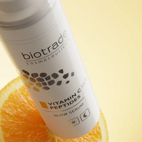 Brightening skin serum with vitamin C 15% and peptides Pure skin Biotrade 30ml