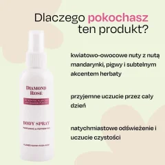 Perfumowany spray do ciała Diamond Rose Biofresh 150 ml