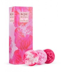 Darčekový Set - 3 ručne robené mydlá Rose of Bulgaria