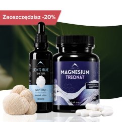 Zestaw Nootropic - Nalewka z Lion’s mane 50 ml i Treonian magnezu 90 kaps. Hrotlife Zestaw Nootropic - Nalewka z Lion’s mane 50 ml i Treonian magnezu 90 kaps. Hrotlife