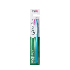 Zubná kefka Soft s ergonomickým zahnutím 6580 štetín tyrkysová Nordics Oral Care Zubná kefka Soft s ergonomickým zahnutím 6580 štetín tyrkysová Nordics Oral Care