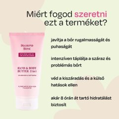 Ápoló test- és kézvaj 2 az 1-ben Diamond Rose Biofresh 150 ml