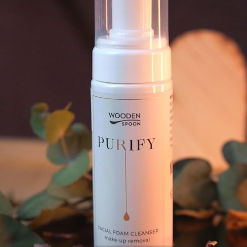 Pieniąca się pianka do mycia i demakijażu twarzy Purify Wooden Spoon 150ml