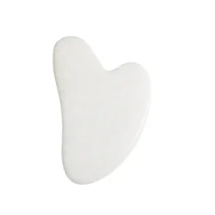 Guasha massage stone for the face and décolleté made of white marble Venoc