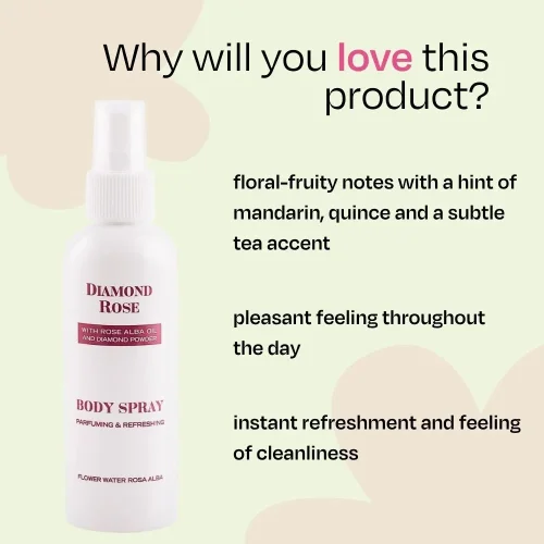 Perfumowany spray do ciała Diamond Rose Biofresh 150 ml