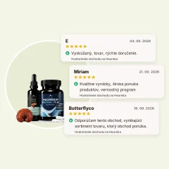 Spánok - Reishi tinktúra 50ml a Magnézium bisglycinát 90pcs Hrotlife, hodnotenia obchodu Spánok - Reishi tinktúra 50ml a Magnézium bisglycinát 90pcs Hrotlife, hodnotenia obchodu