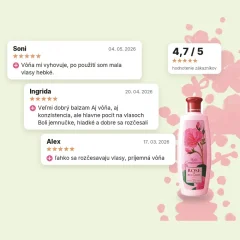 Kondicionér na vlasy z ružovej vody Rose of Bulgaria 330 ml – hodnotenia zákazníkov Kondicionér na vlasy z ružovej vody Rose of Bulgaria 330 ml – hodnotenia zákazníkov