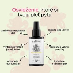 Ružová voda sprej v skle - Alteya Organics 100 ml