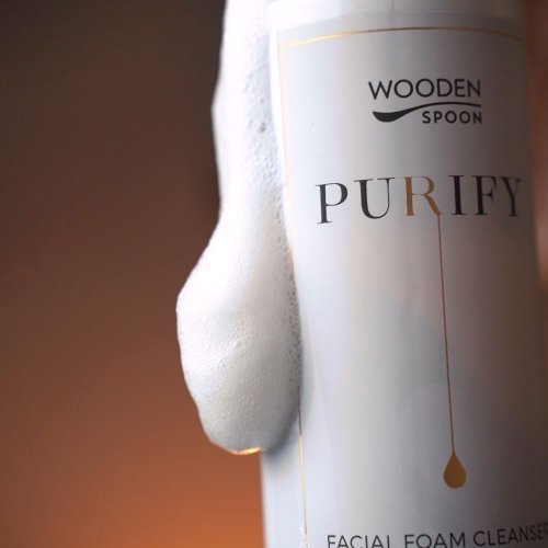 Pieniąca się pianka do mycia i demakijażu twarzy Purify Wooden Spoon 150ml